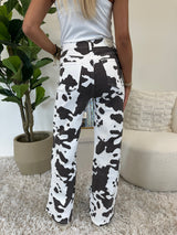 Cow Print Jeans “Moo’d Maker”