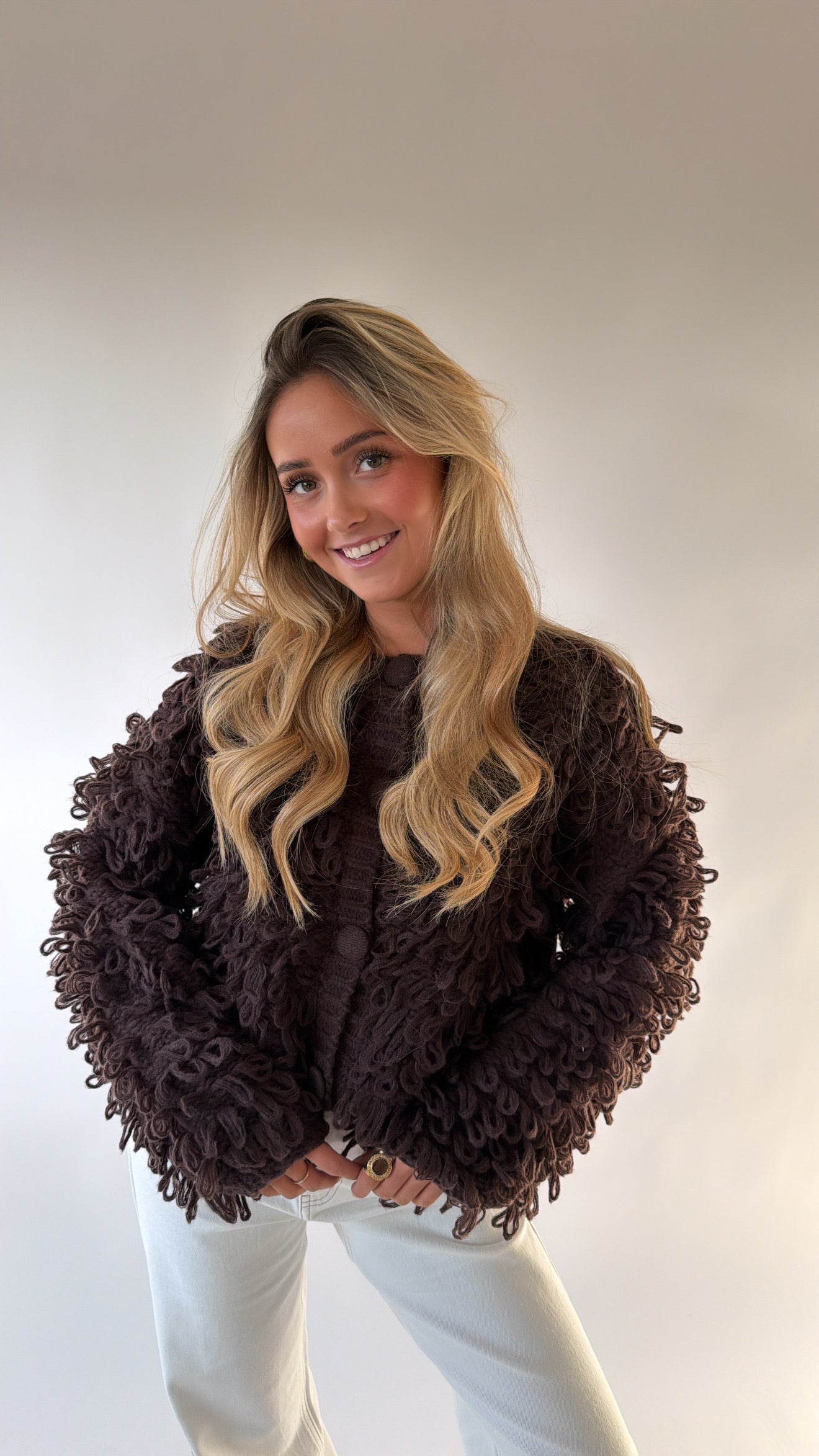 Chunky Loop Knit Cardigan