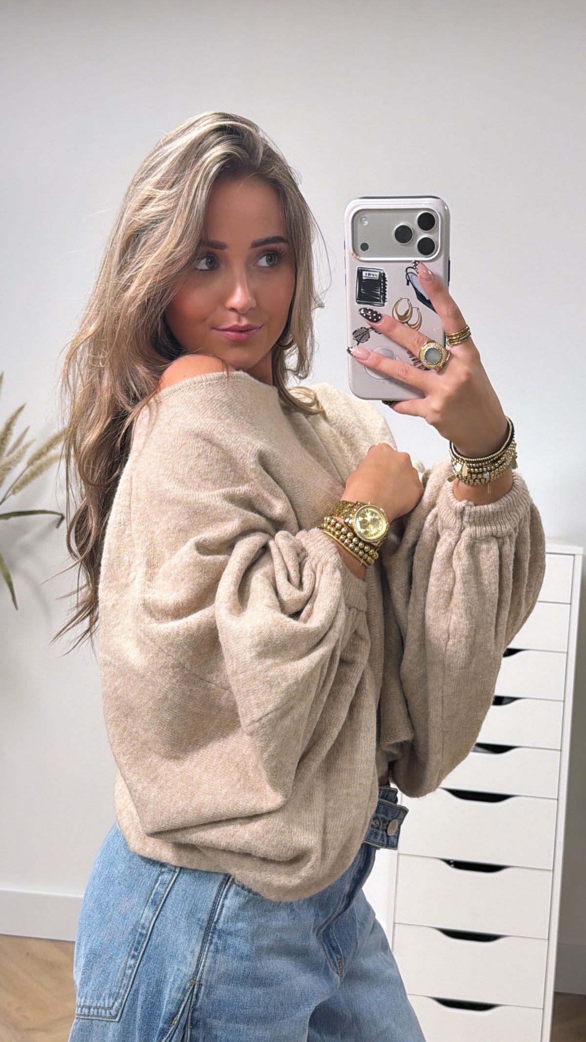 Statement Sleeve Soft Knit