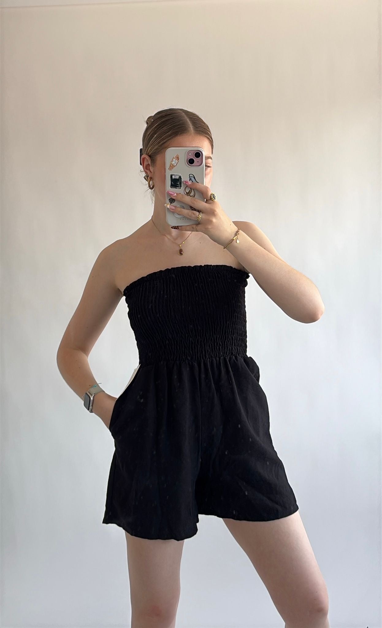 Stretch Strapless Playsuit
