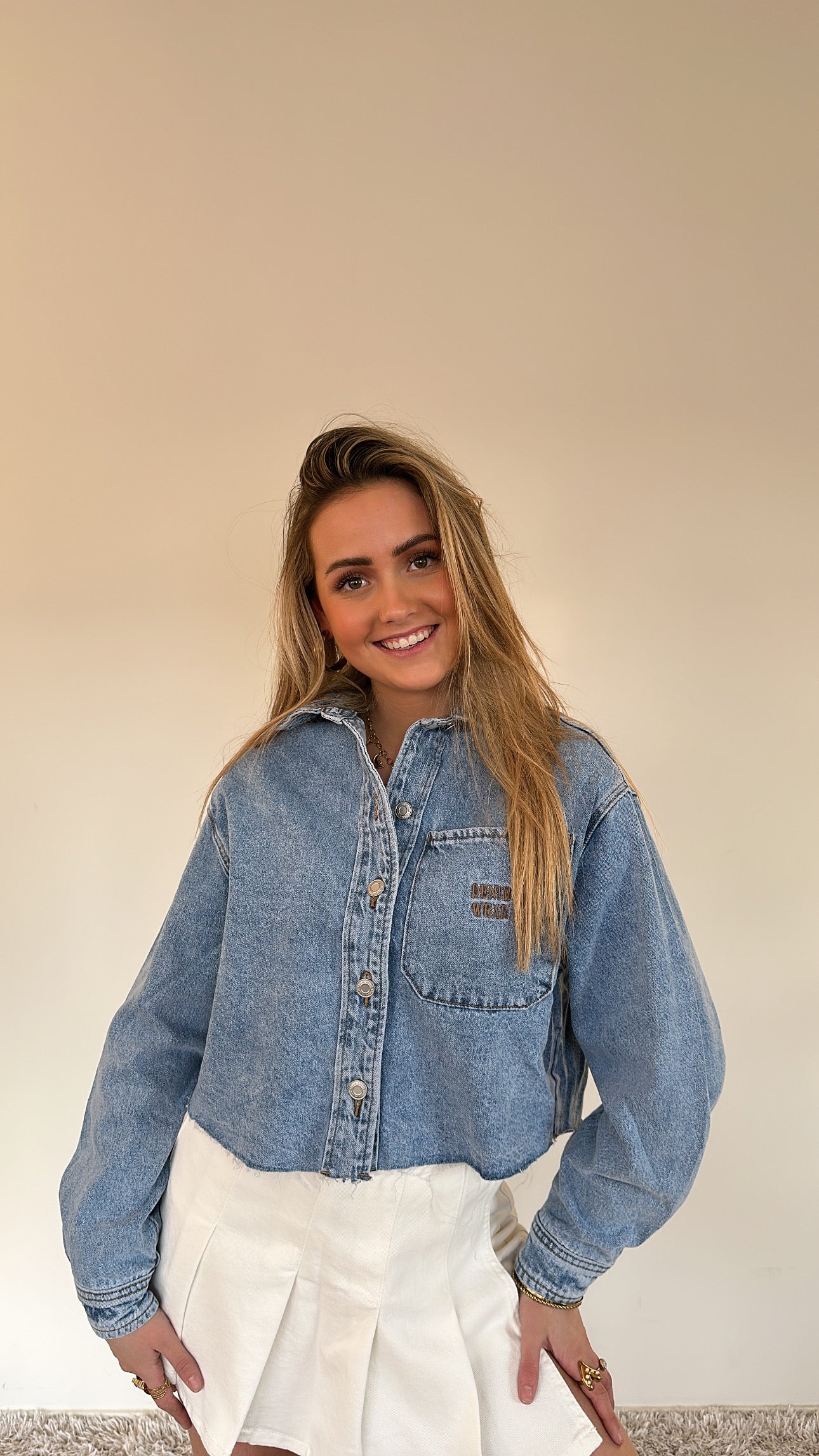 Denim wear jacket