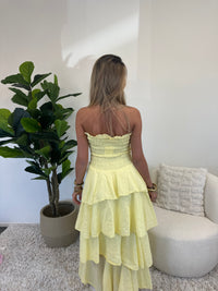 Isla Breeze Strapless Maxi Dress