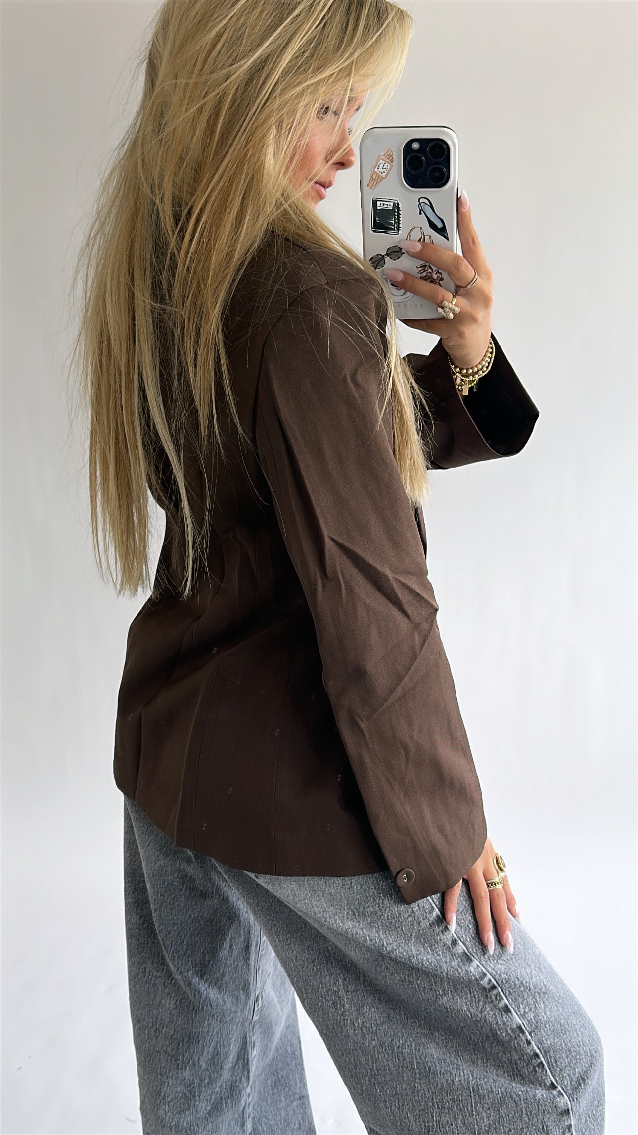 Tailored Button Blazer
