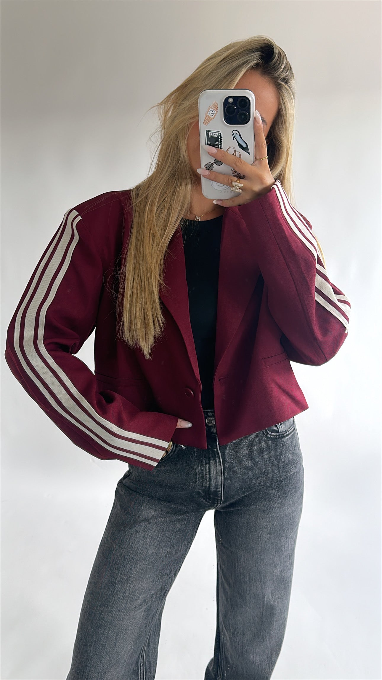 The stripe blazer