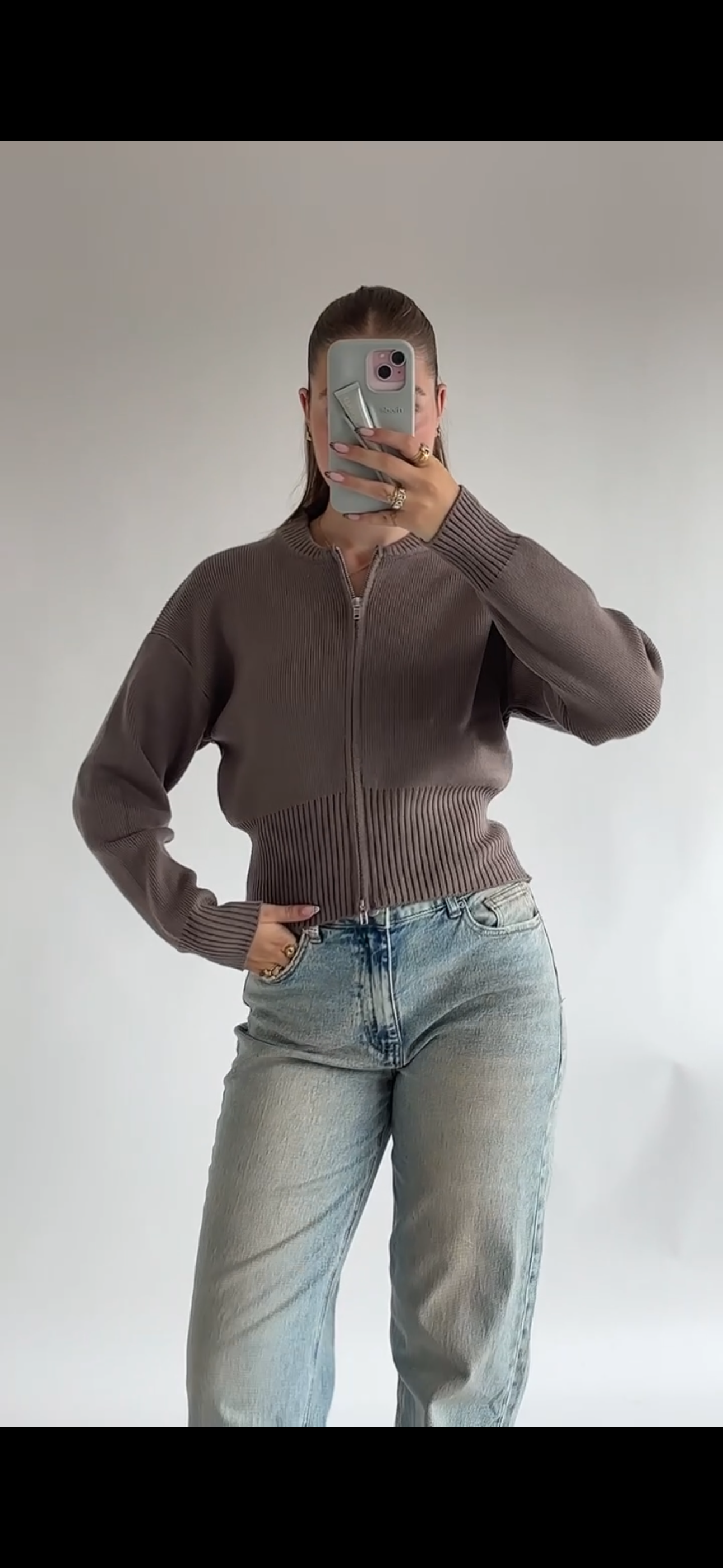 The Cute Knit Zip