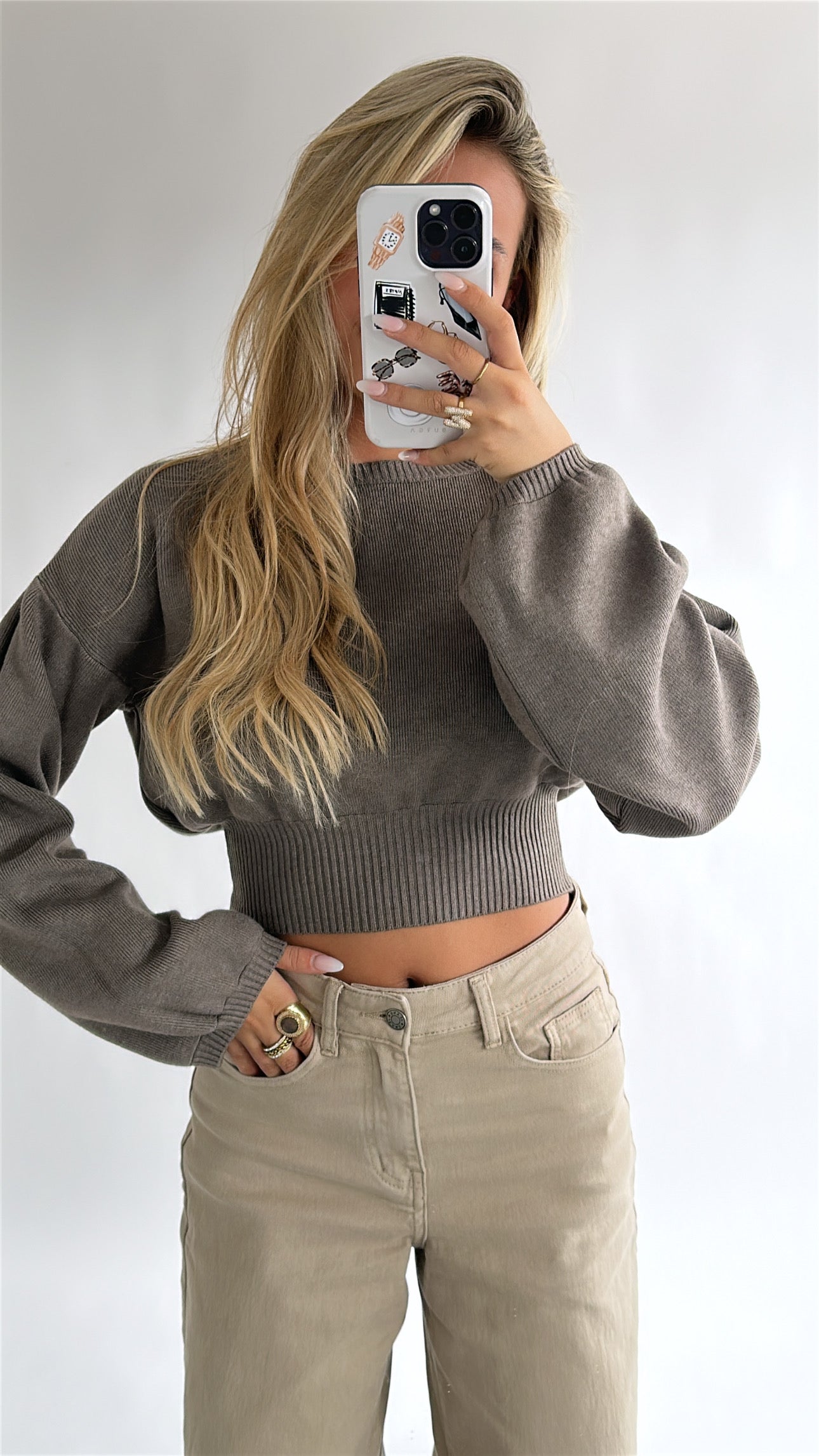 Glow Knit Cropped Top