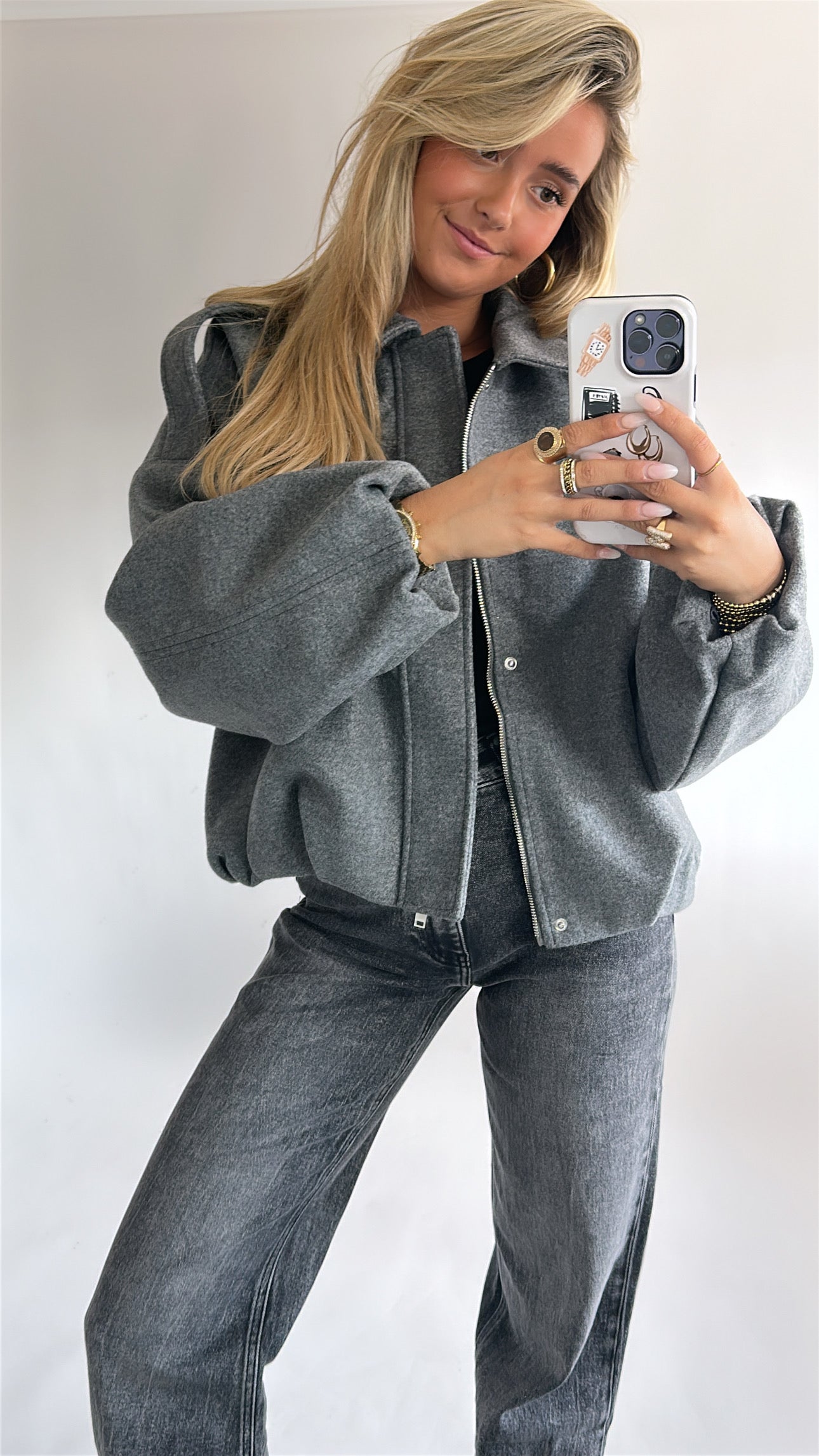 Oversized Woollook Jas