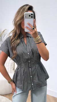 Checked Chic Blouse