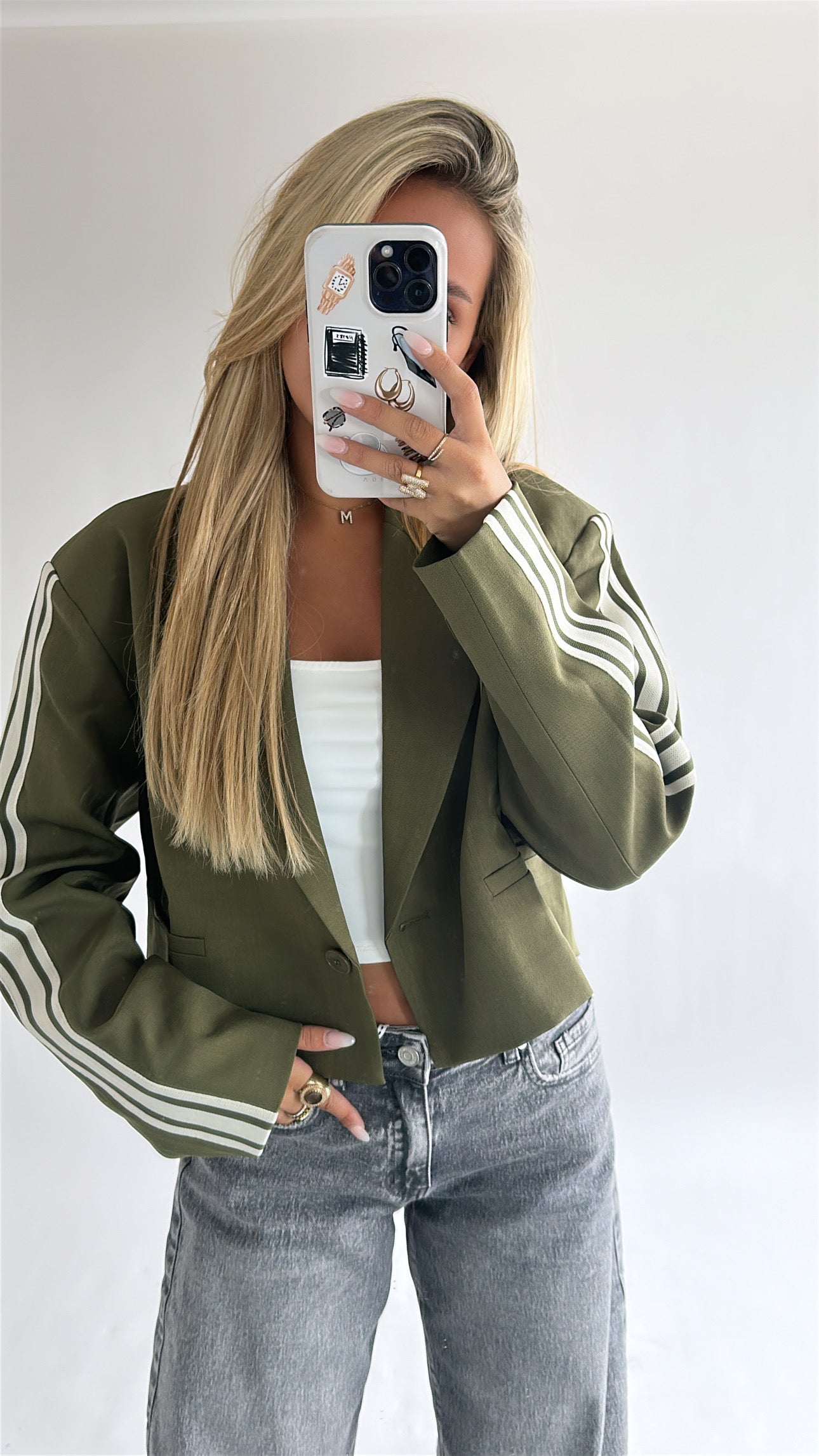 The stripe blazer