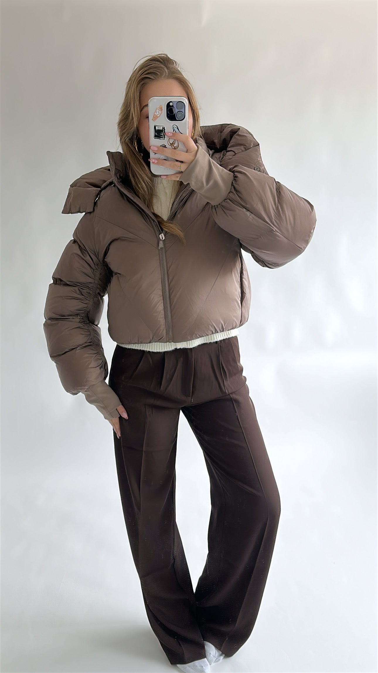 Trendy Cropped Winter Puffer