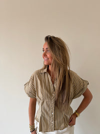 Noëlle Stripe Blouse