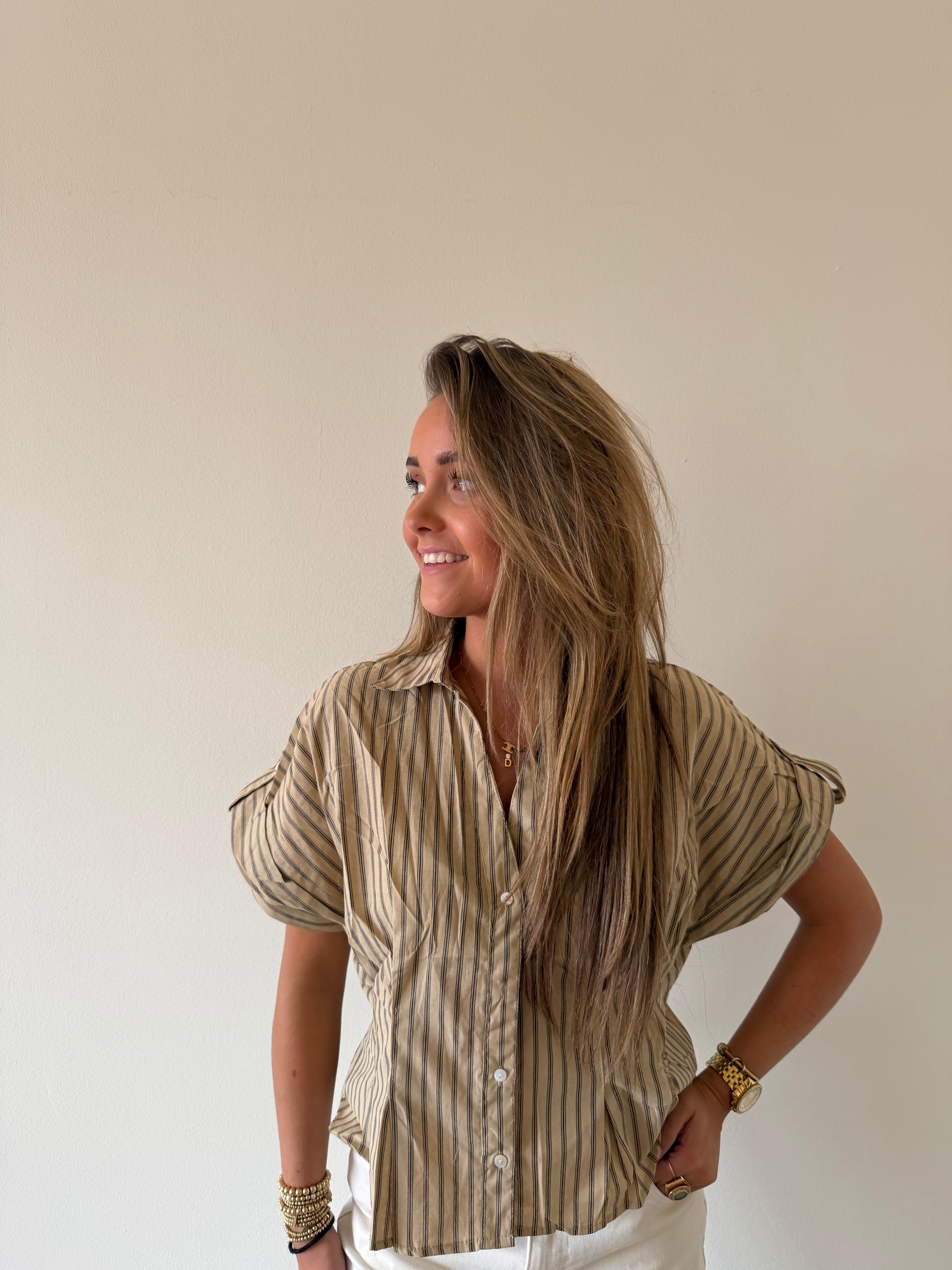 Noëlle Stripe Blouse