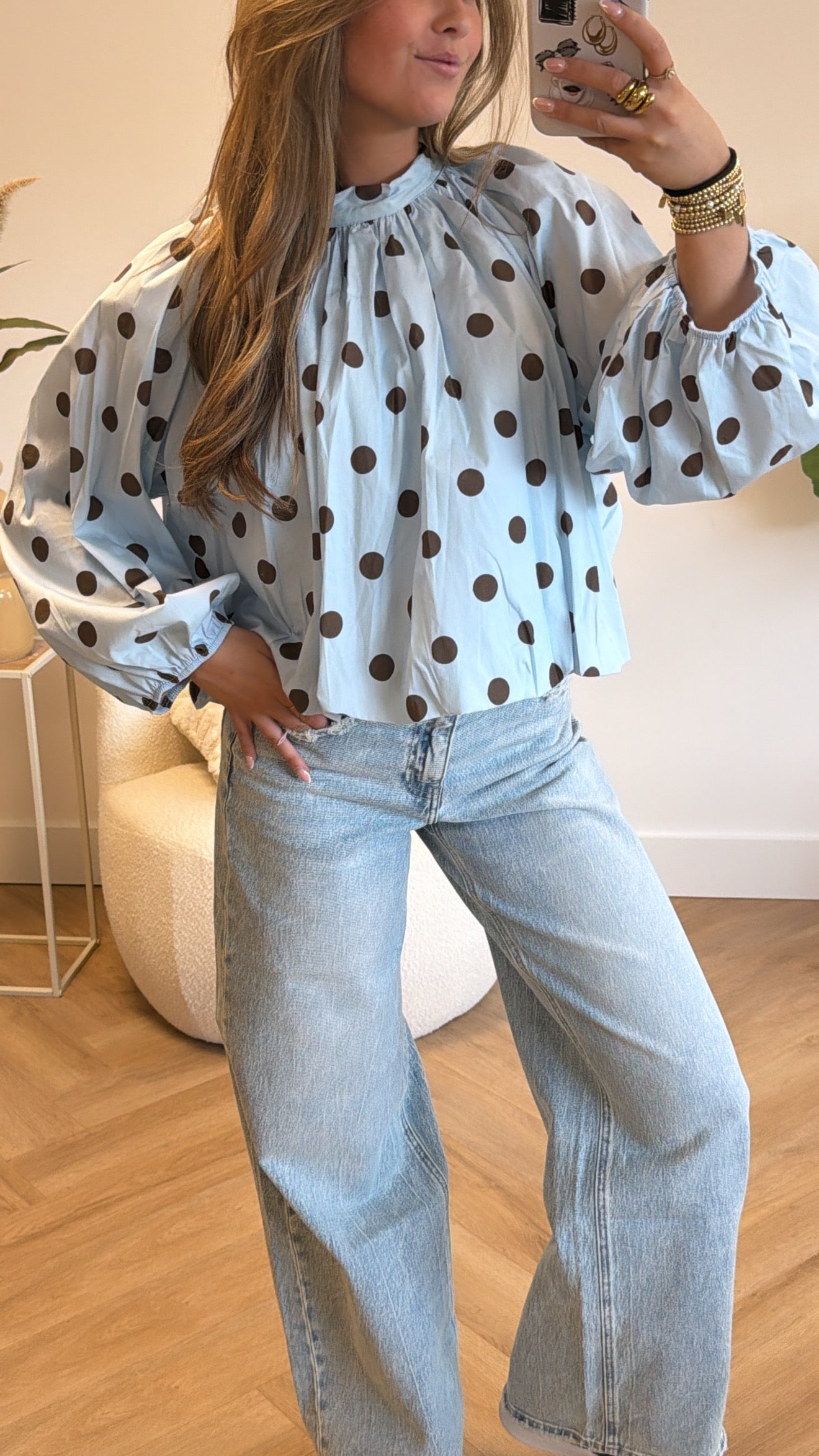 Elara Open Back Blouse