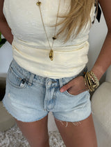 Redefined denim short
