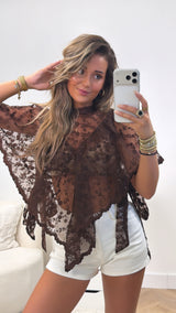 Fleur Lace Cape Top