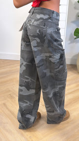 Camo wide leg jeans 7121-2