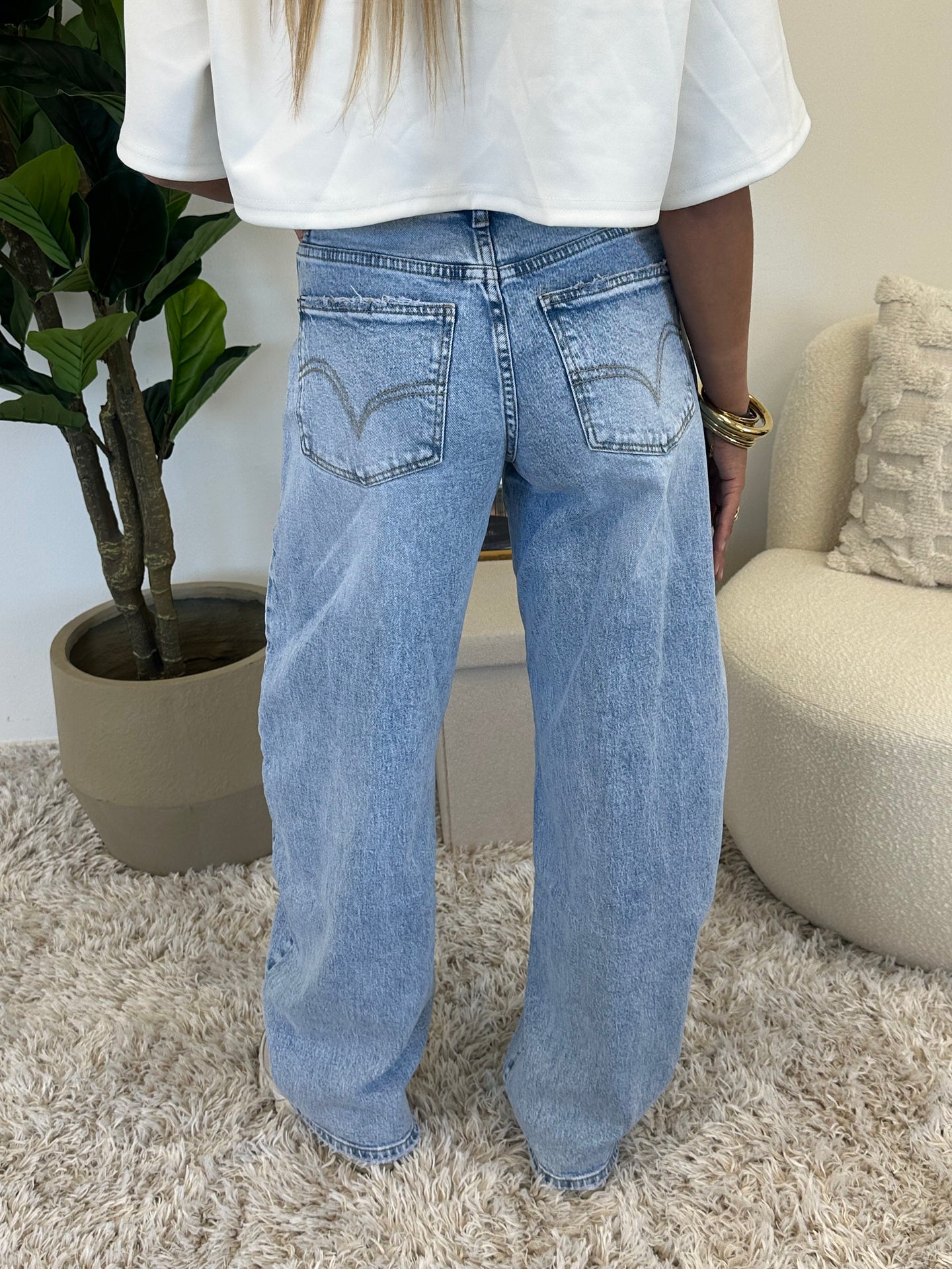Skylar Balloon Jeans – Light Blue