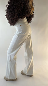 Classic White Wide Jeans