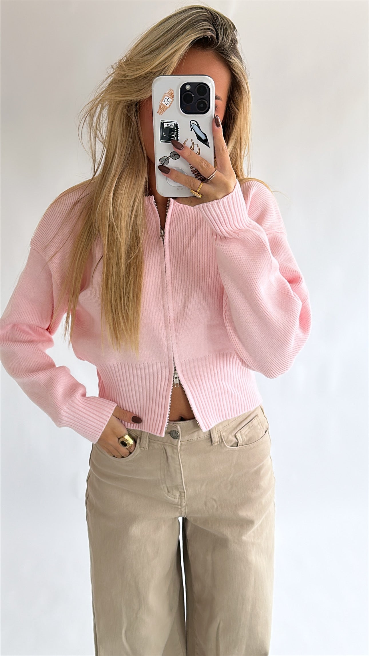 Emma Zipper Knit