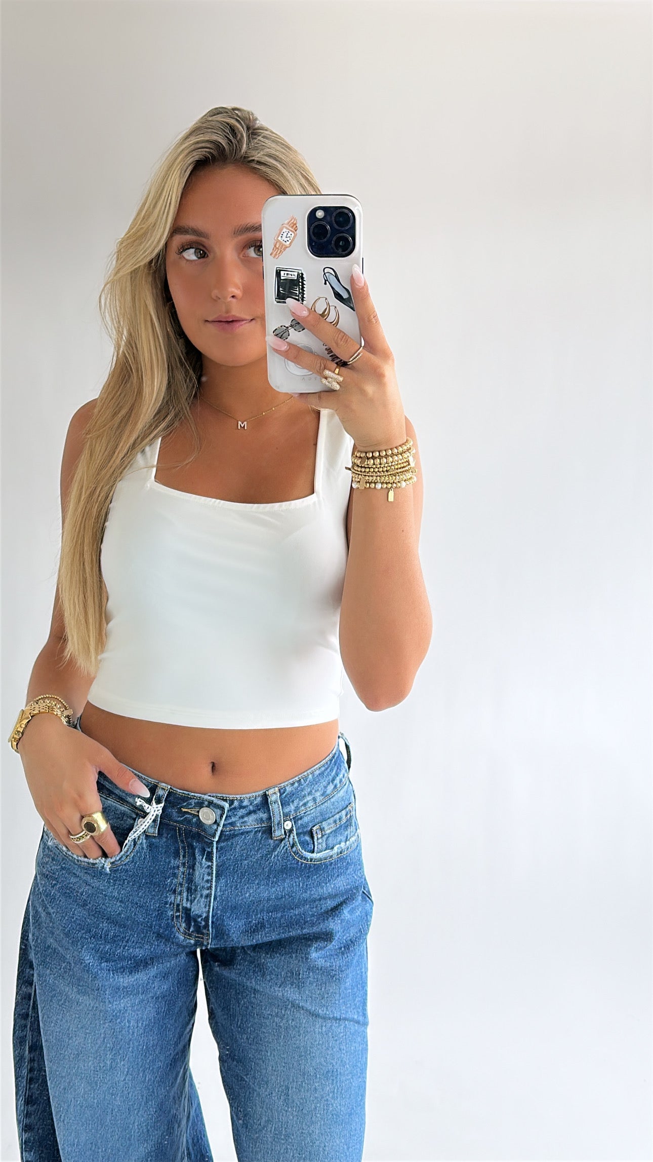 Basic Square Neck Crop Top