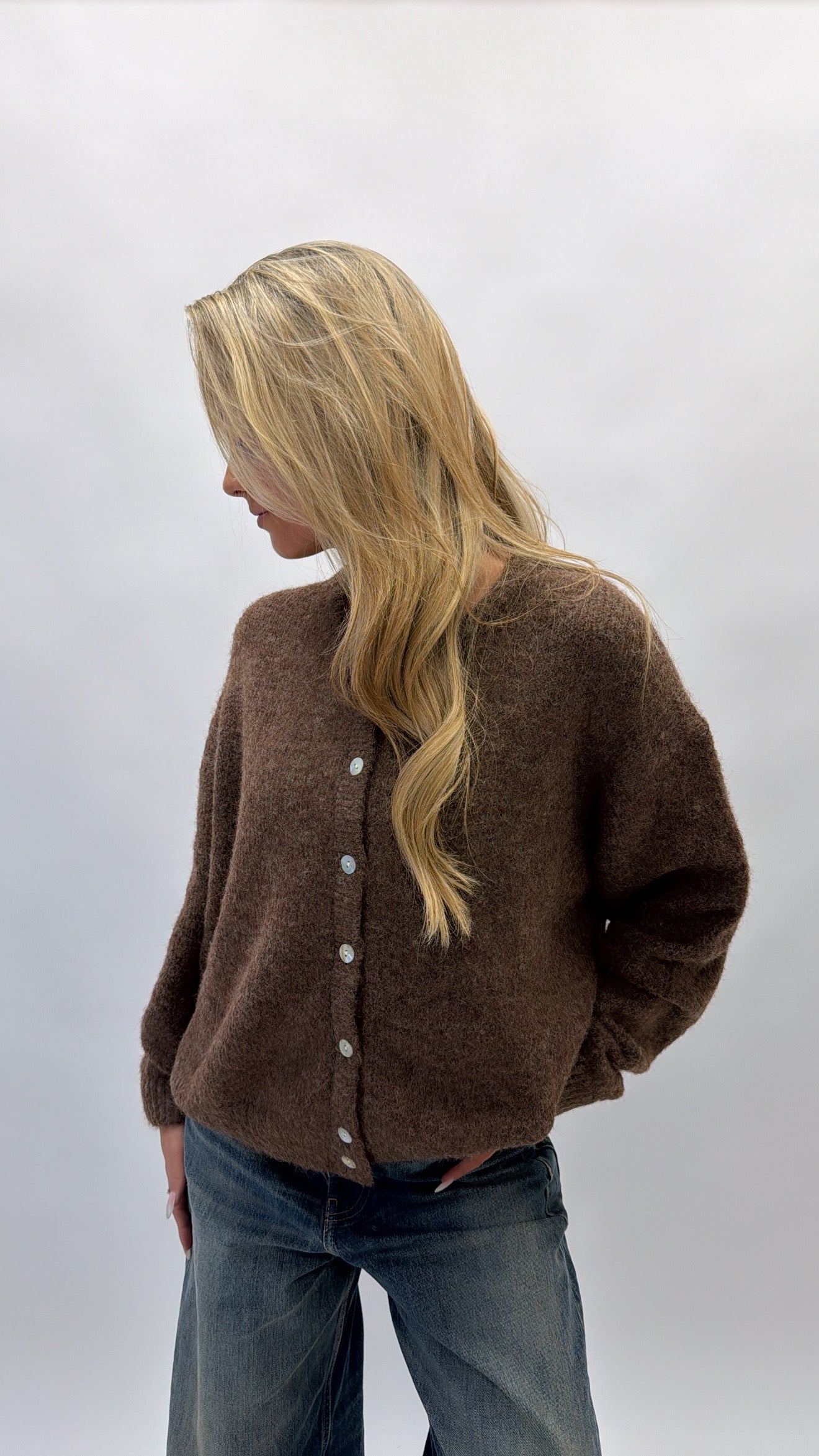 Basic button cardigan