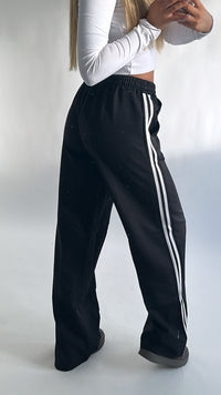 Wide leg track pants