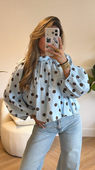 Elara Open Back Blouse