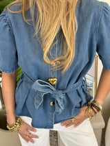 Marijn denim top