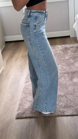 Liv wide leg jeans- mid waist