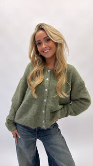 Basic button cardigan