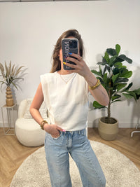 Lotte Shoulder Pad Top