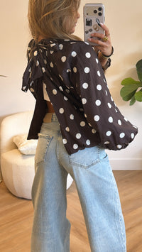 Elara Open Back Blouse