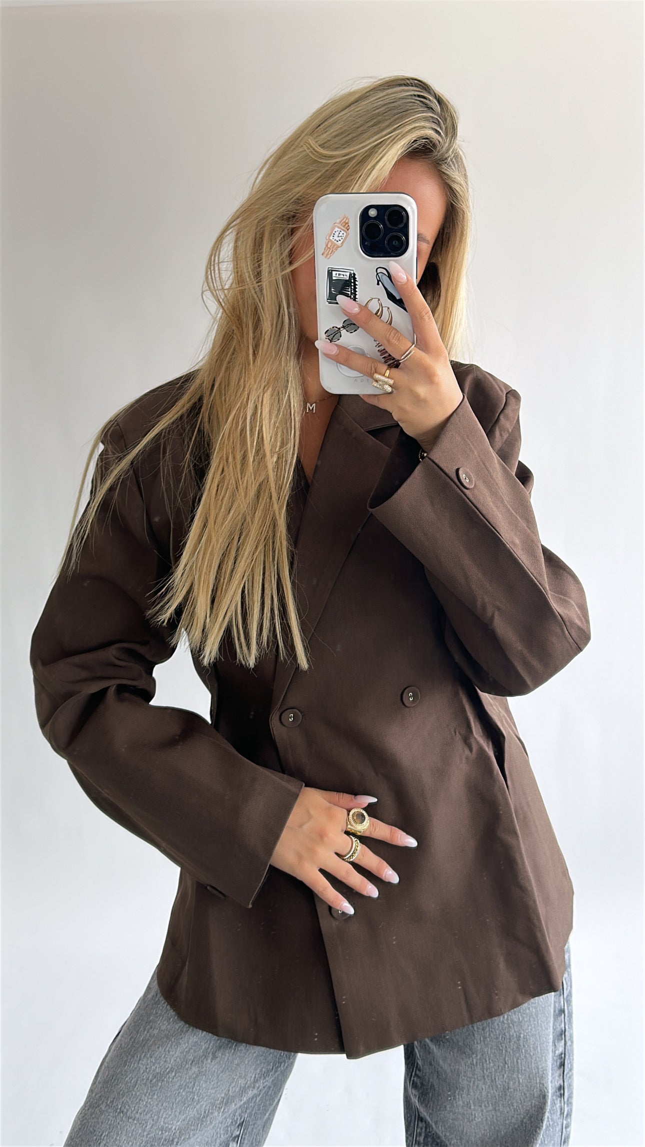 Tailored Button Blazer