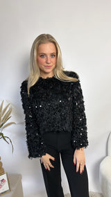 Miel Veren top - zwart