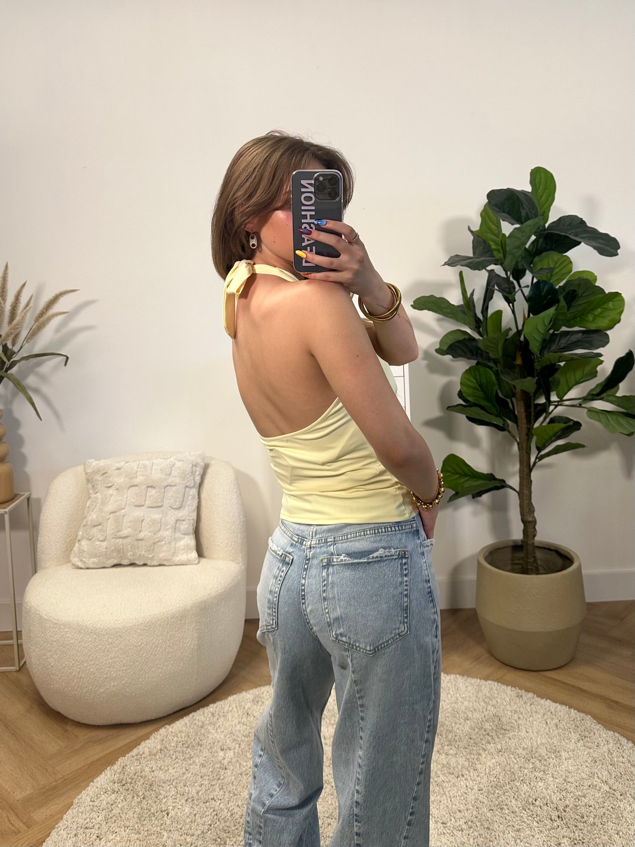 Mae Open Back Top
