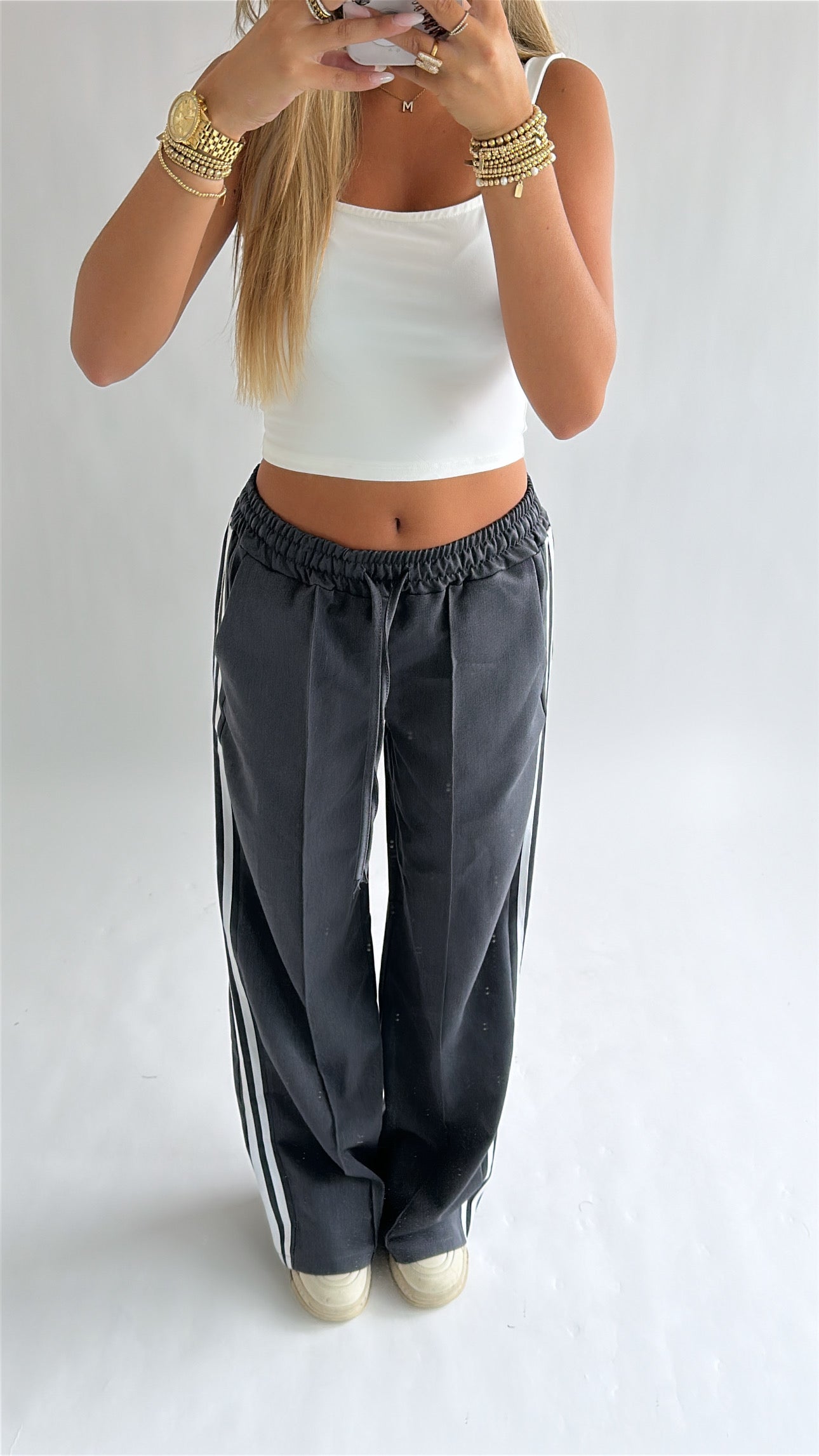 Wide Leg Track Pants