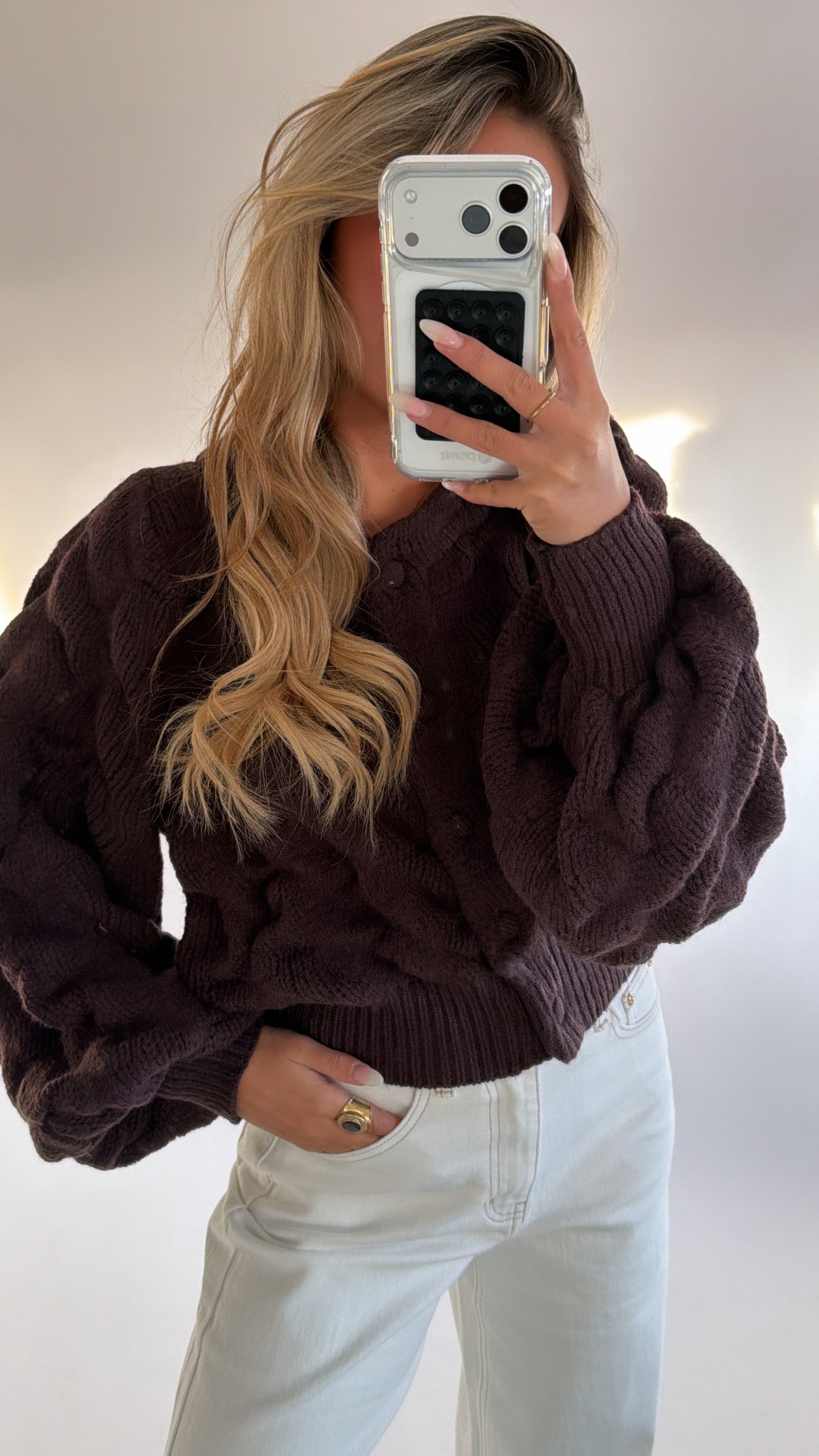 Soft Textured Knit Vest