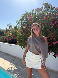 One Shoulder Knit Top