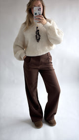 Choco Brown Pantalon – Comfort Chic Fit