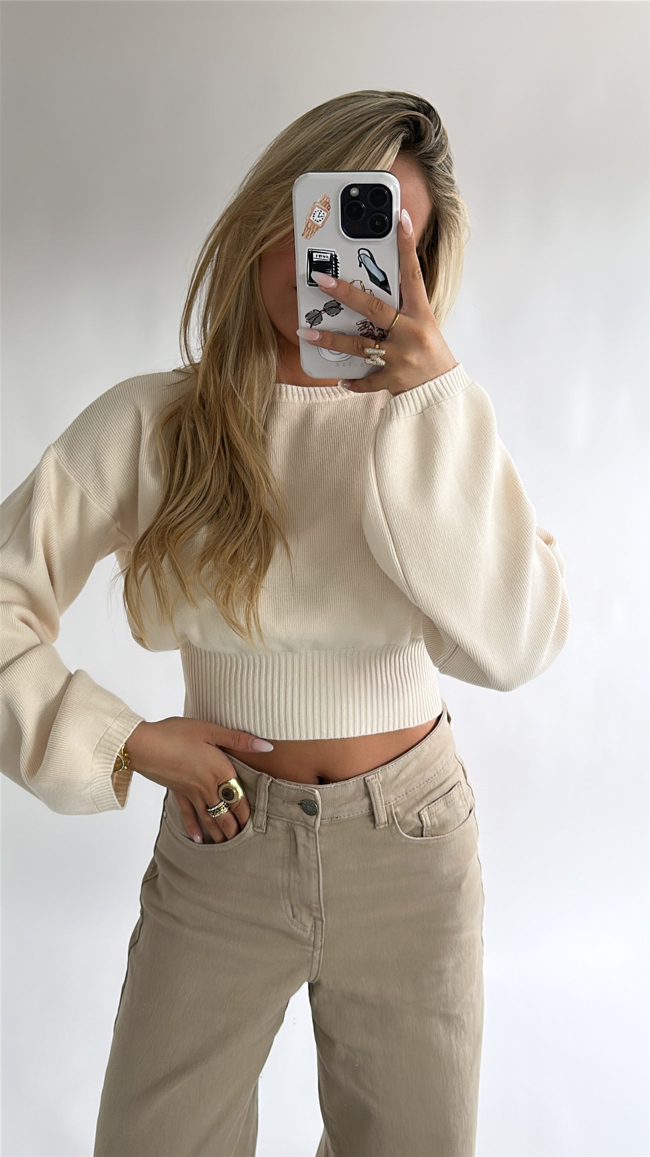 Glow Knit Cropped Top