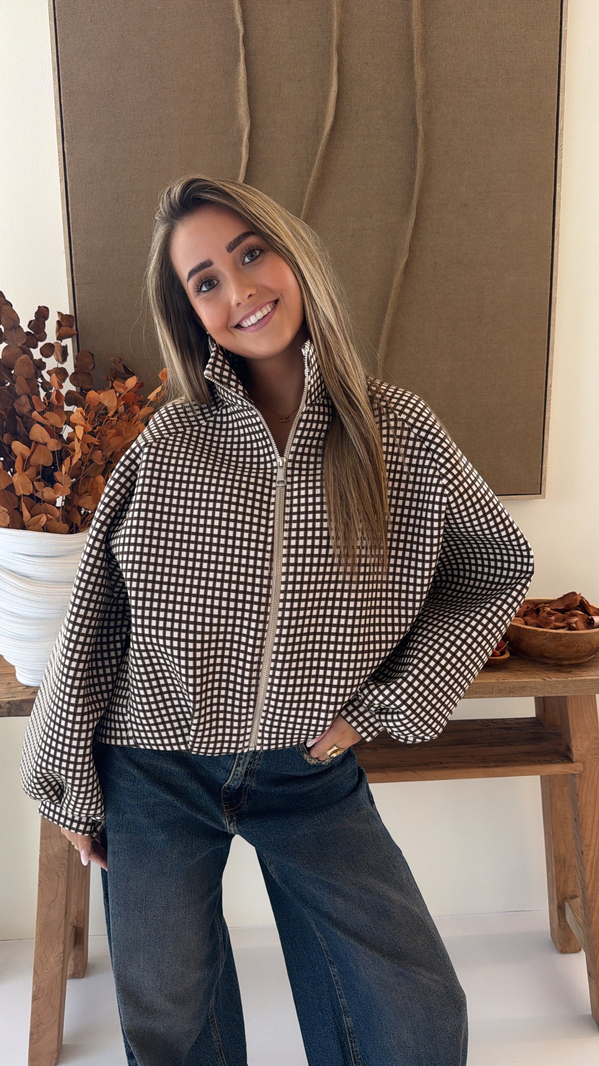Elin Checked Jacket