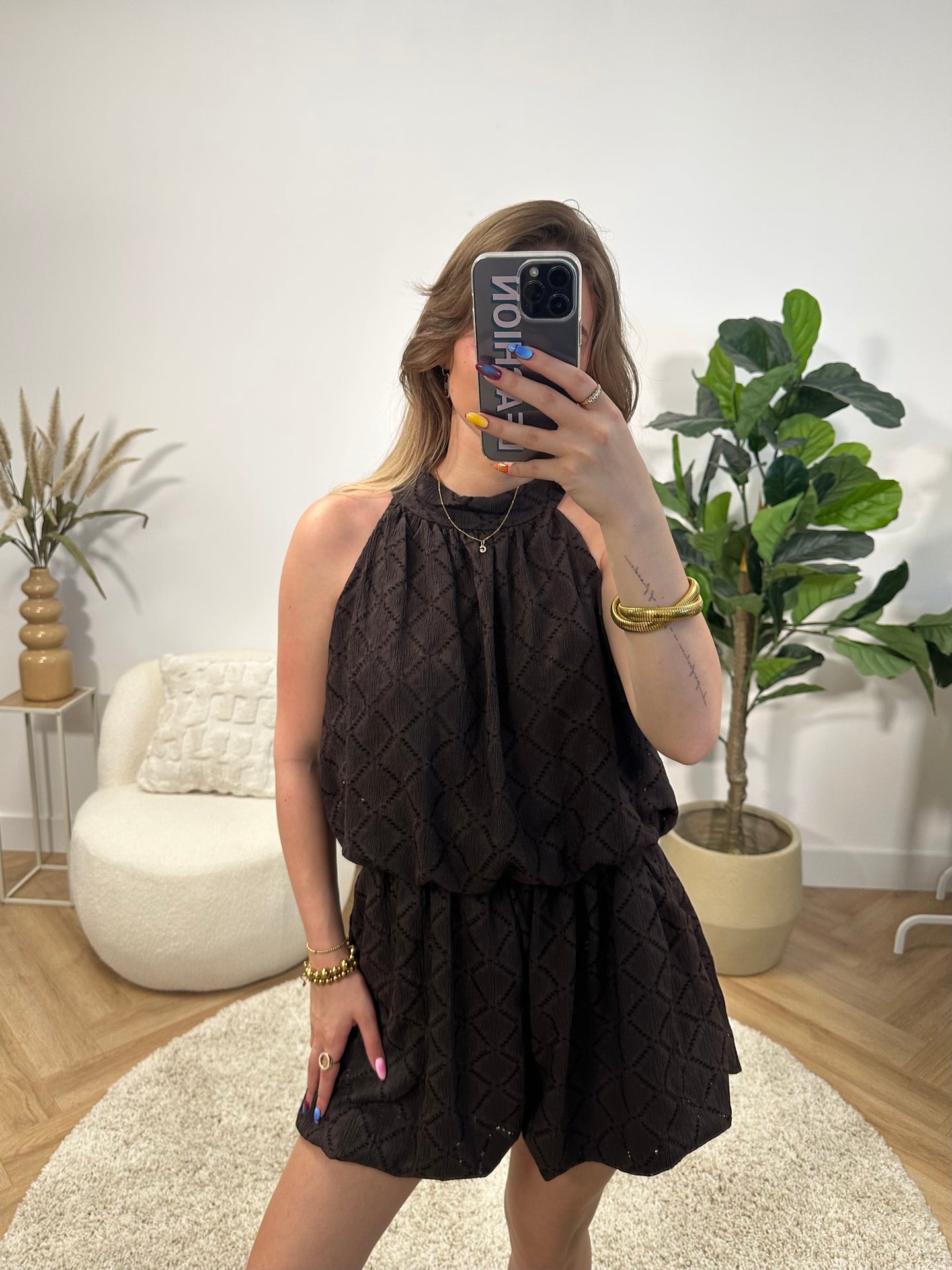 Yara Textured Playsuit
