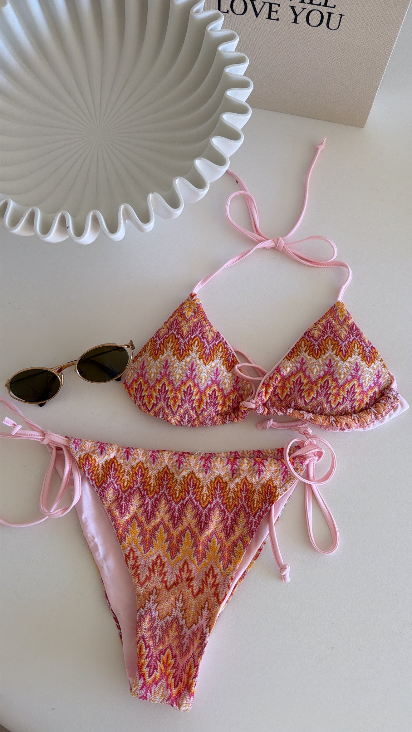 Ziggy Tie Bikini White