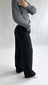 High Waist Wide Leg Pantalon