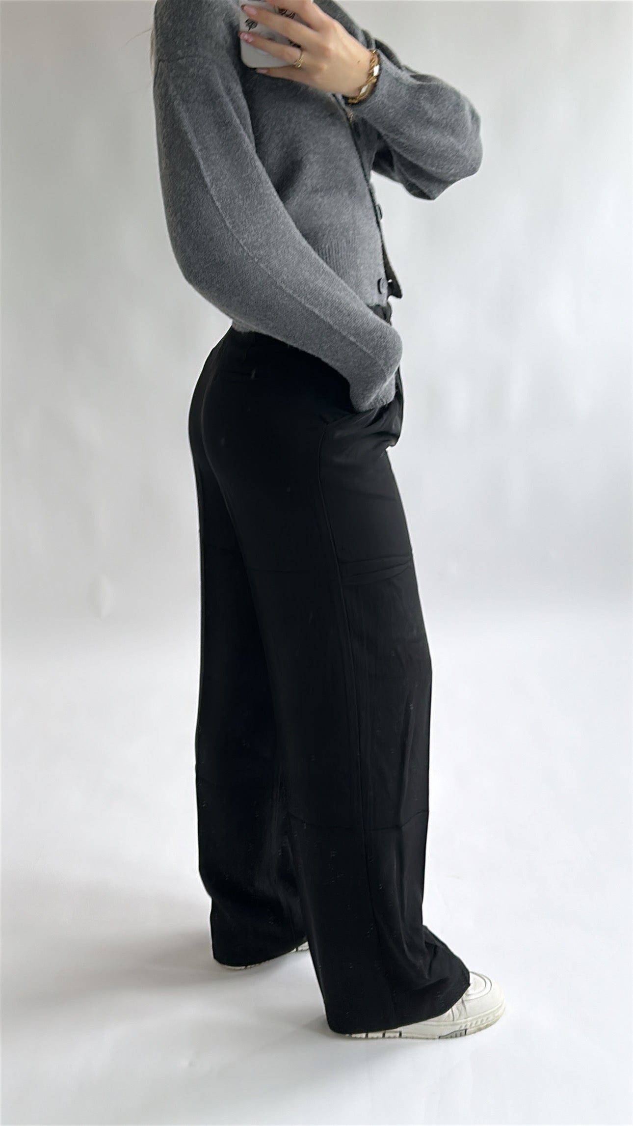 High Waist Wide Leg Pantalon