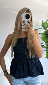 Tess Ruffle Peplum Top