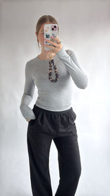 Longsleeve dubbel gevoerd