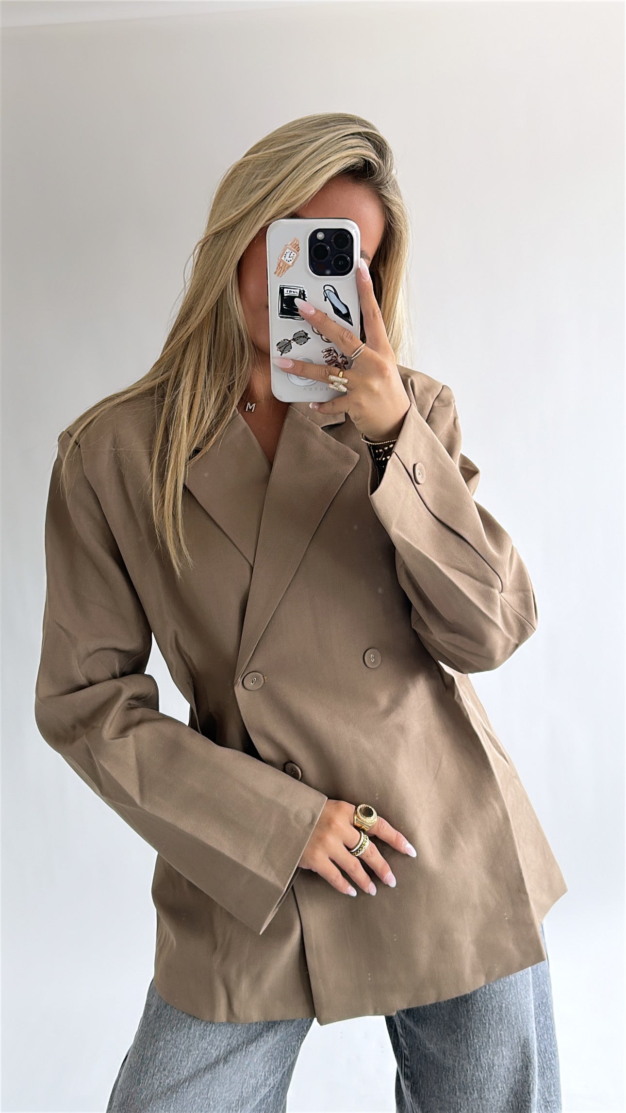 Tailored Button Blazer
