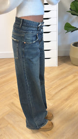 Jolie Mid Waist Relaxed Straight Jeans