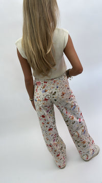 Floral Wide Leg Jeans
